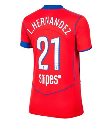 Paris Saint-Germain Lucas Hernandez #21 Terza Maglia Femmina 2025-26 Manica Corta